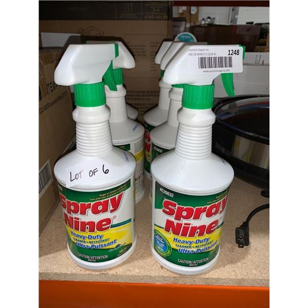Spray Nine Heavy-Duty Cleaner, Lot of 6 (946mL Each)