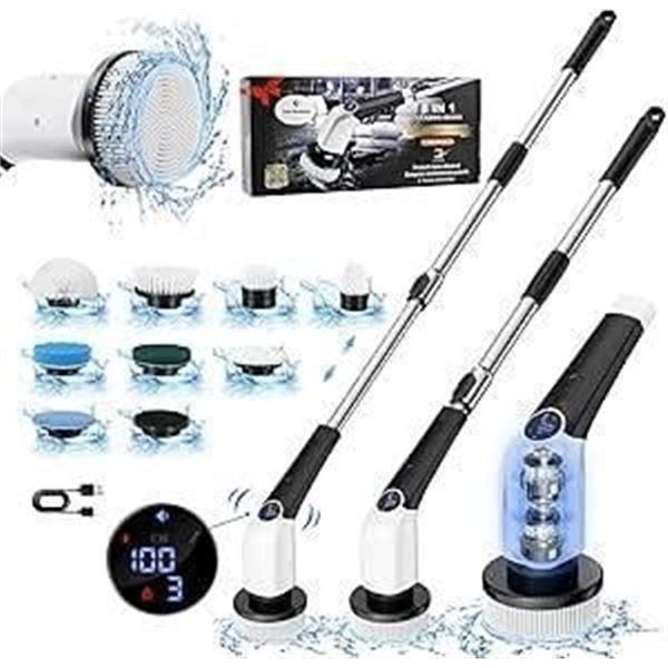Smart Electric Spin Scrubber with 37W Peak Output Power