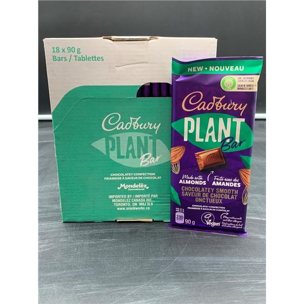 Cadbury Plant Bar Almonds 90g X18 Bars Multipack