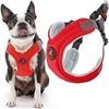 Image 1 : Gooby Escape-Free Memory Foam Harness in Red, Size Medium