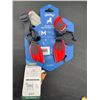 Image 3 : Gooby Escape-Free Memory Foam Harness in Red, Size Medium