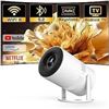 Image 1 : 【Built-in Apps】 Projector 4K with WiFi 6 and Bluetooth, Portable Outdoor Project