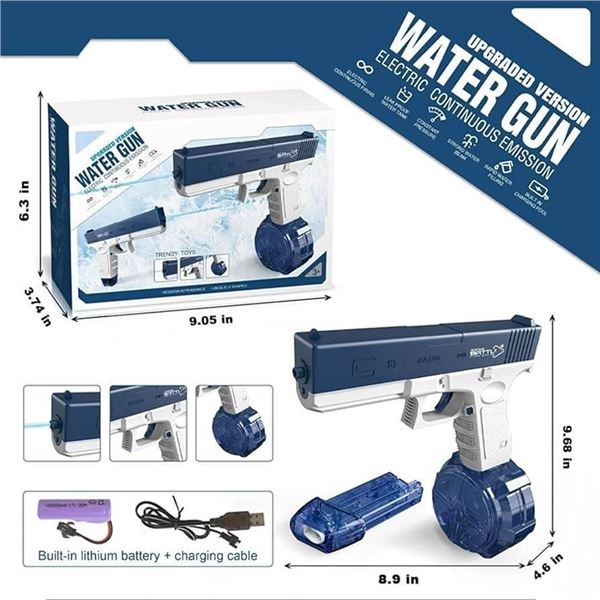 Upgraded Version Water Gun with Electric Continuous Emission