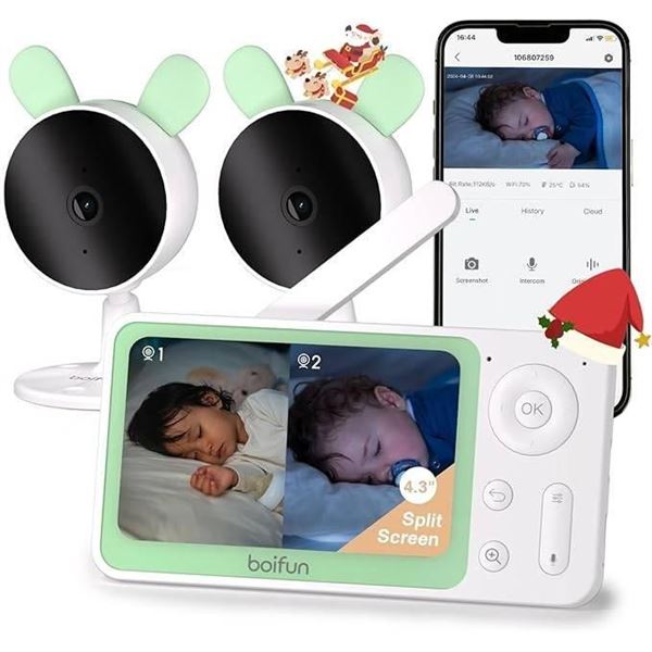 Baby 7SM 1080P Smart Video Monitor with Dual Cameras