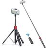 Image 1 : Atumtek ATSBT-168 Selfie Stick Tripod with Wireless Remote Shutter – Black