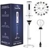 Image 1 : FoodVille MF05 Rechargeable Milk Frother for Latte and Protein Powder