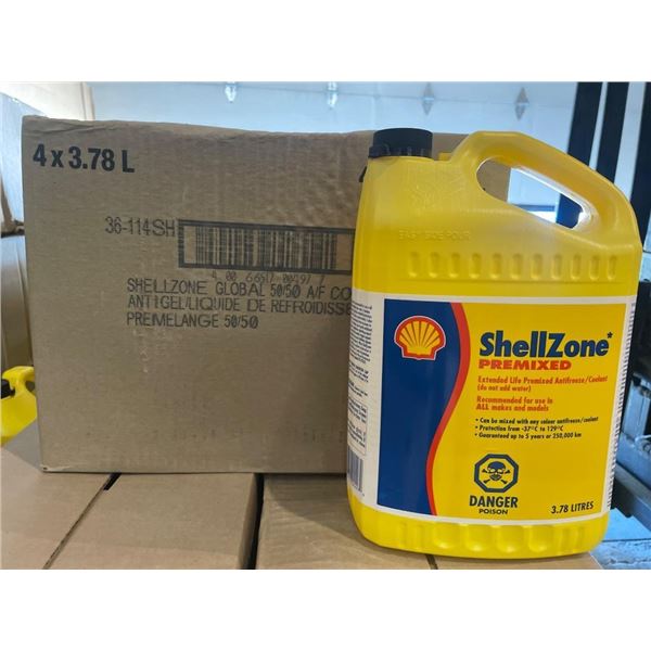ShellZone Premixed Extended Life Antifreeze/Coolant 3.78 Liters 4-Pack