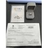 Image 2 : 1.00 CT GRA CERTIFIED ROUND BRILLIANT CUT MOISSANITE STONE VVS D COLOR SET IN CENTER WITH 12 ROUND C