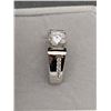 Image 3 : 1.00 CT GRA CERTIFIED ROUND BRILLIANT CUT MOISSANITE STONE VVS D COLOR SET IN CENTER WITH 12 ROUND C