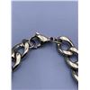 Image 4 : Heavy Silver-Toned Chain Necklace 20 inch and Bracelet Set