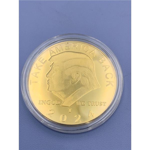 2024 Donald Trump Commemorative Coin with Protective Case