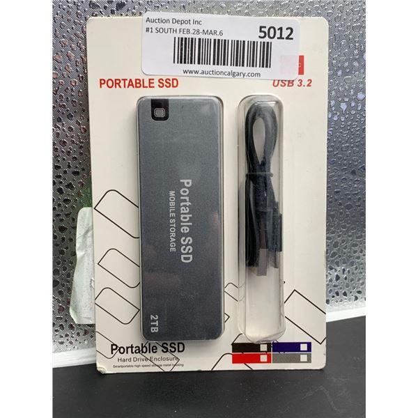 Portable SSD 2TB with USB 3.2 Interface, Model J1-A