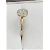Image 2 : 14K Gold Ladies ring with natural uncut Diamond Solitaire approx .80 carat