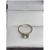 Image 4 : 14K Gold Ladies ring with natural uncut Diamond Solitaire approx .80 carat