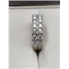 Image 4 : 1.00 CT TW GRA CERTIFIED ROUND BRILLIANT CUT MOISSANITE STONES VVS D COLOR WITH THE 18 STONES CHANNE