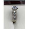 Image 2 : Sterling Silver 925 Engagement Ring with 1.0 Carat Solitaire