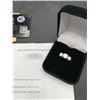 Image 3 : 2.00 CT TW GRA CERTIFIED ROUND BRILLIANT CUT MOISSANITE STONE VVS D COLOR WITH 1 CT SET IN CENTER WI