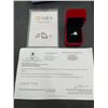 Image 2 : 2.00 CT GRA CERTIFIED ROUND BRILLIANT CUT MOISSANITE STONE VVS D COLOR SET IN CENTER WITH 26 ROUND C