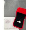 Image 3 : 2.00 CT GRA CERTIFIED ROUND BRILLIANT CUT MOISSANITE STONE VVS D COLOR SET IN CENTER WITH 26 ROUND C
