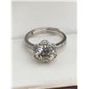 Image 5 : 2.00 CT GRA CERTIFIED ROUND BRILLIANT CUT MOISSANITE STONE VVS D COLOR SET IN CENTER WITH 26 ROUND C