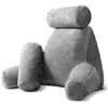 Image 1 : Large Plush Reading Pillow with Arm Supports