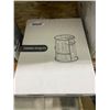 Image 2 : Cosmetics Storage Box Rotary Organizer in White