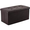 Image 1 : Folding Storage Ottoman Trunk and Bench with 85L Capacity