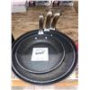 Image 2 : Set of The Rock Frying Pans with Etched Handles, 3 Pieces