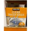 Image 2 : Kirkland Signature Clear Trash Bags 39 Gallon 60 Count