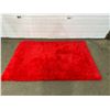 Image 1 : Red Cushioned Area Rug