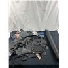 Image 1 : Assorted Scrap Leather Pieces & 1 Roll of Leather