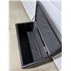 Image 6 : 2 "Leather-Look" Storage Ottomans
