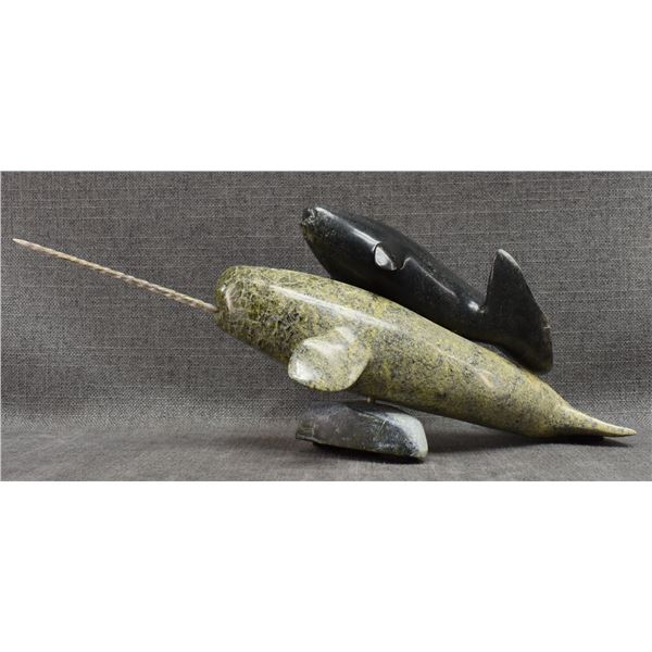 INUIT STONE WHALES