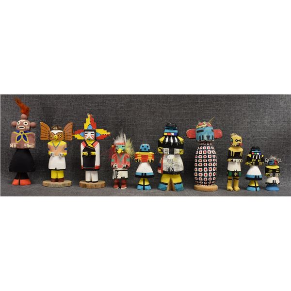 TEN HOPI RT 66 KACHINAS