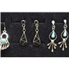 Image 3 : FOUR SETS OF PUEBLO EARRINGS