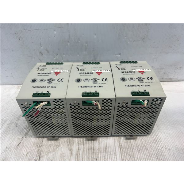 (3) Carlo Gavazzi #SPD242401 Power Supplies