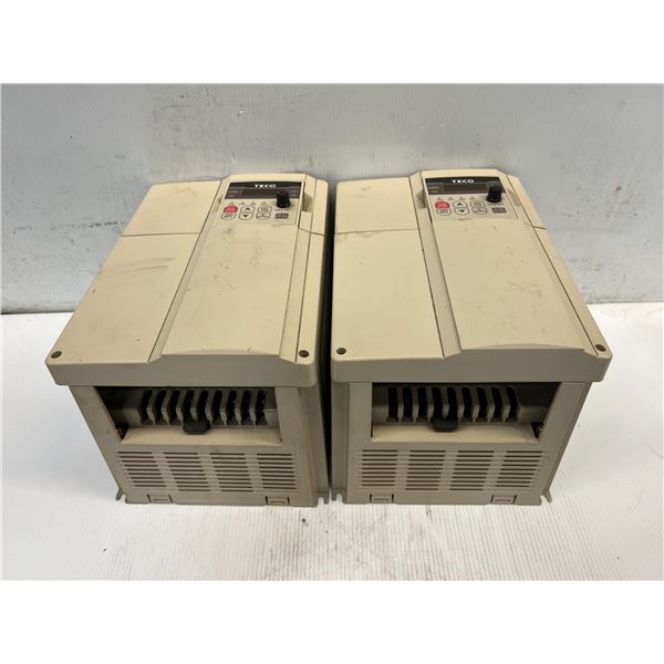 (2) TECO Electric #JNTHBCBA7R50BC-U 7.5HP/5.5kW