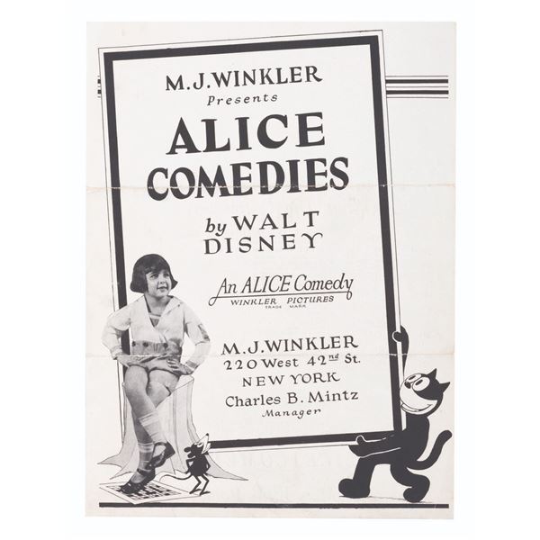 An Alice Comedies Exhibitor Program.