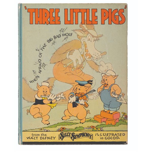 A 1933 "Three Little Pigs" Book.