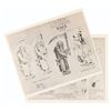 Image 1 : Disney Model Sheets for “Clock Cleaners” and “Donald’s Ostrich.[