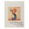Image 1 : A Popeye Print Signed by Jack Mercer to Bob Clampett.