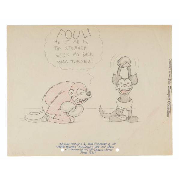 An Early Foxy Drawing by Bob Clampett.