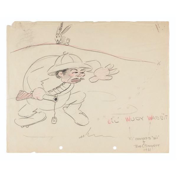 A Rudy Ising Gag Drawing by Bob Clampett.