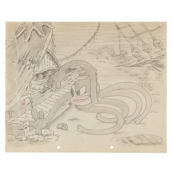 A Storyboard Drawing from “Pagan Moon.”