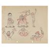 Image 1 : An "I Like Mountain Music" Character Model Drawing.