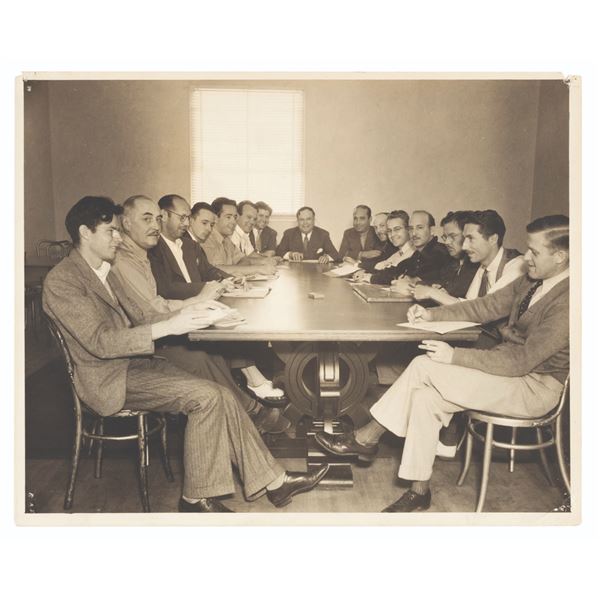 A Photo of Leon Schlesinger and Staff.