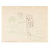 Image 1 : A Bob Clampett "Buddy's Day Out" Layout Drawing.