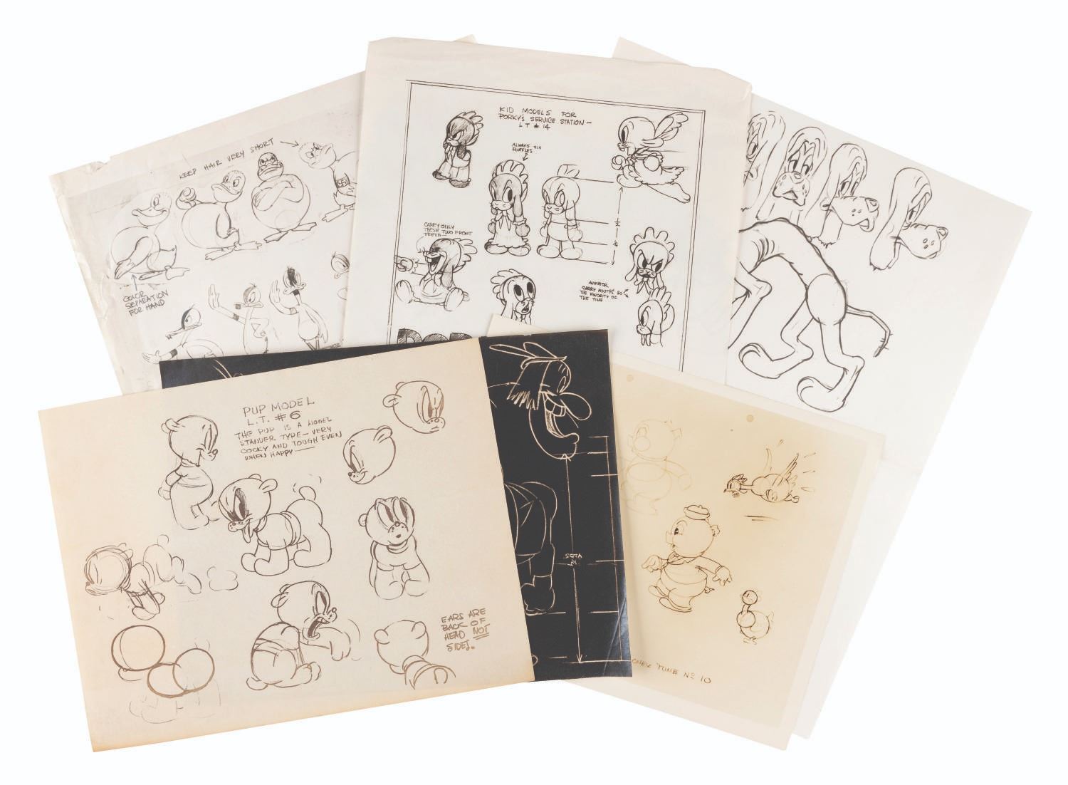 A Collection of Model Sheets Including βThe Ducktators.β