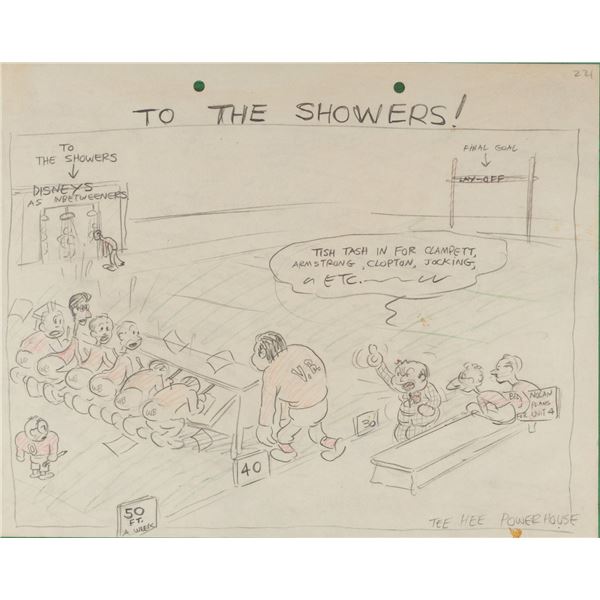 A Studio Gag Drawing by T. Hee.