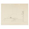 Image 3 : A Pair of "Pitching Pennies" Gag Drawings.